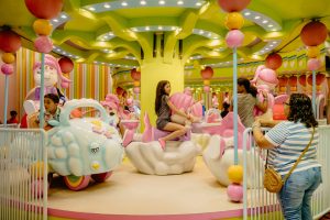 Gramado com crianças