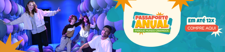 passaporte anual parque infantil, diversão em família parque temático, atrações para crianças no Brasil, Parque Mundo Criamigos ingresso anual, entretenimento infantil criativo